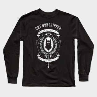 Cat Worshipper Long Sleeve T-Shirt